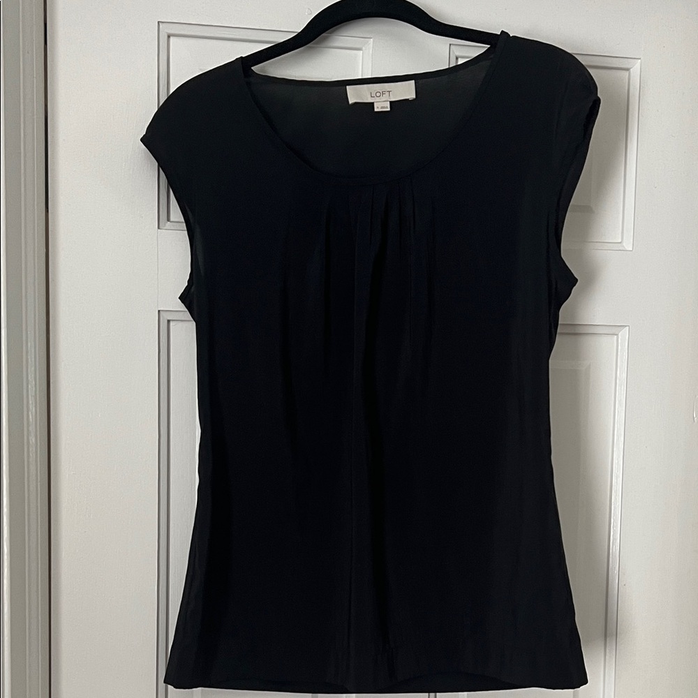 LOFT Women's Elegant Black Blouse